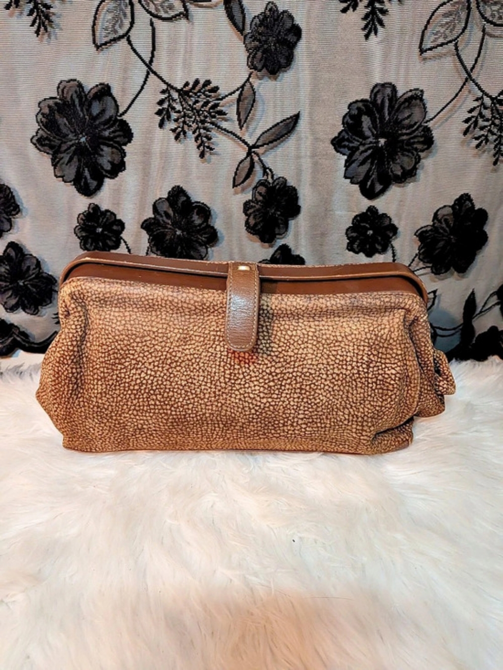 Vintage Borbonese Redwall Bag – Made in Italy